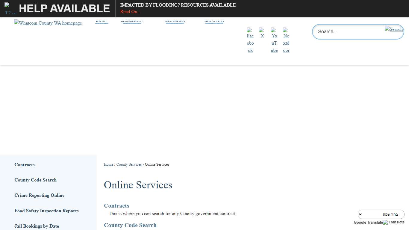 Online Services | Whatcom County, WA - Official Website